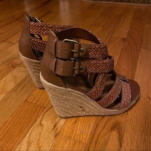Dolce Vita Brown Espadrille Wedges
